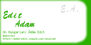 edit adam business card